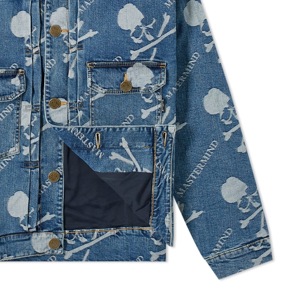 MASTERMIND WORLD All Over Skull Denim Jacket - 2