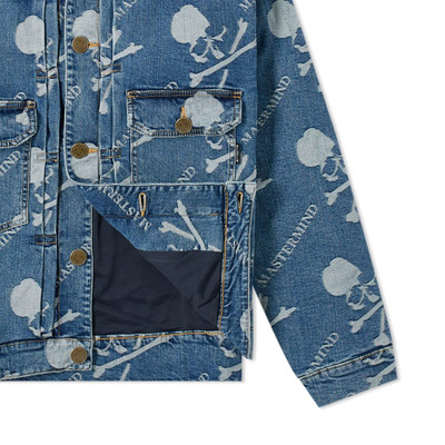 MASTERMIND WORLD MASTERMIND WORLD All Over Skull Denim Jacket outlook