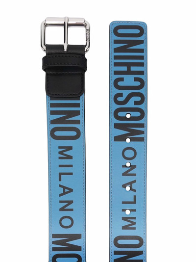 Moschino logo-print belt outlook