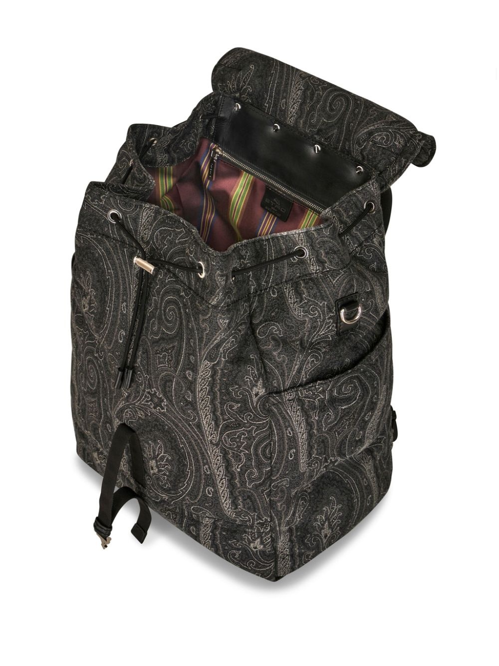 Pegaso-motif paisley-print backpack - 5