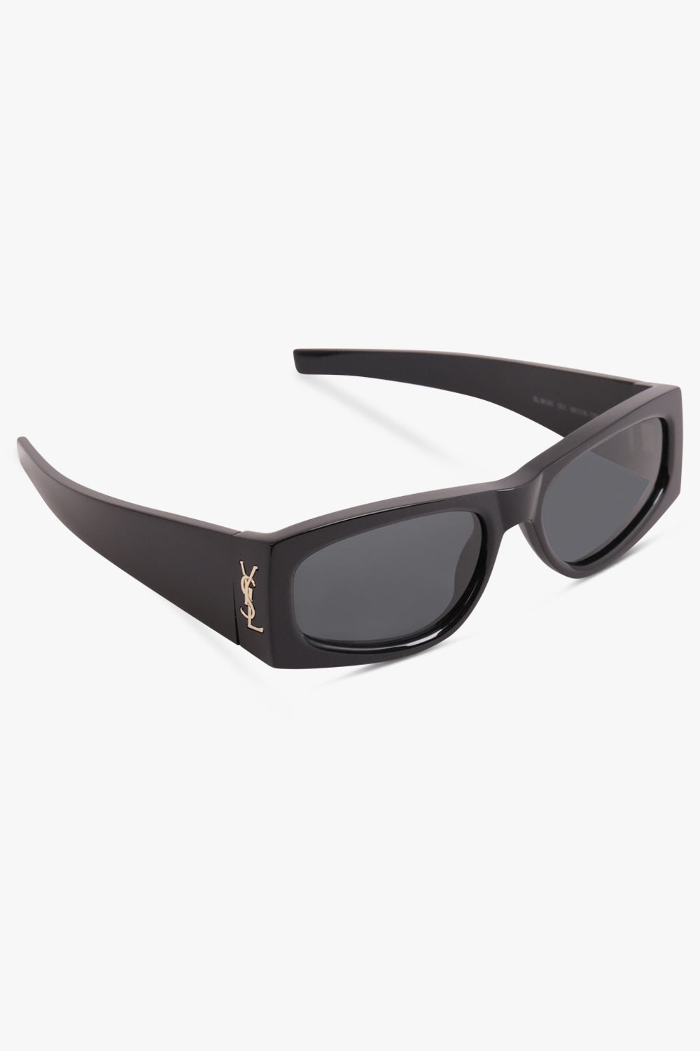 SL M140 FLAT CAT EYE FRAME SUNGLASSES | BLACK - 2