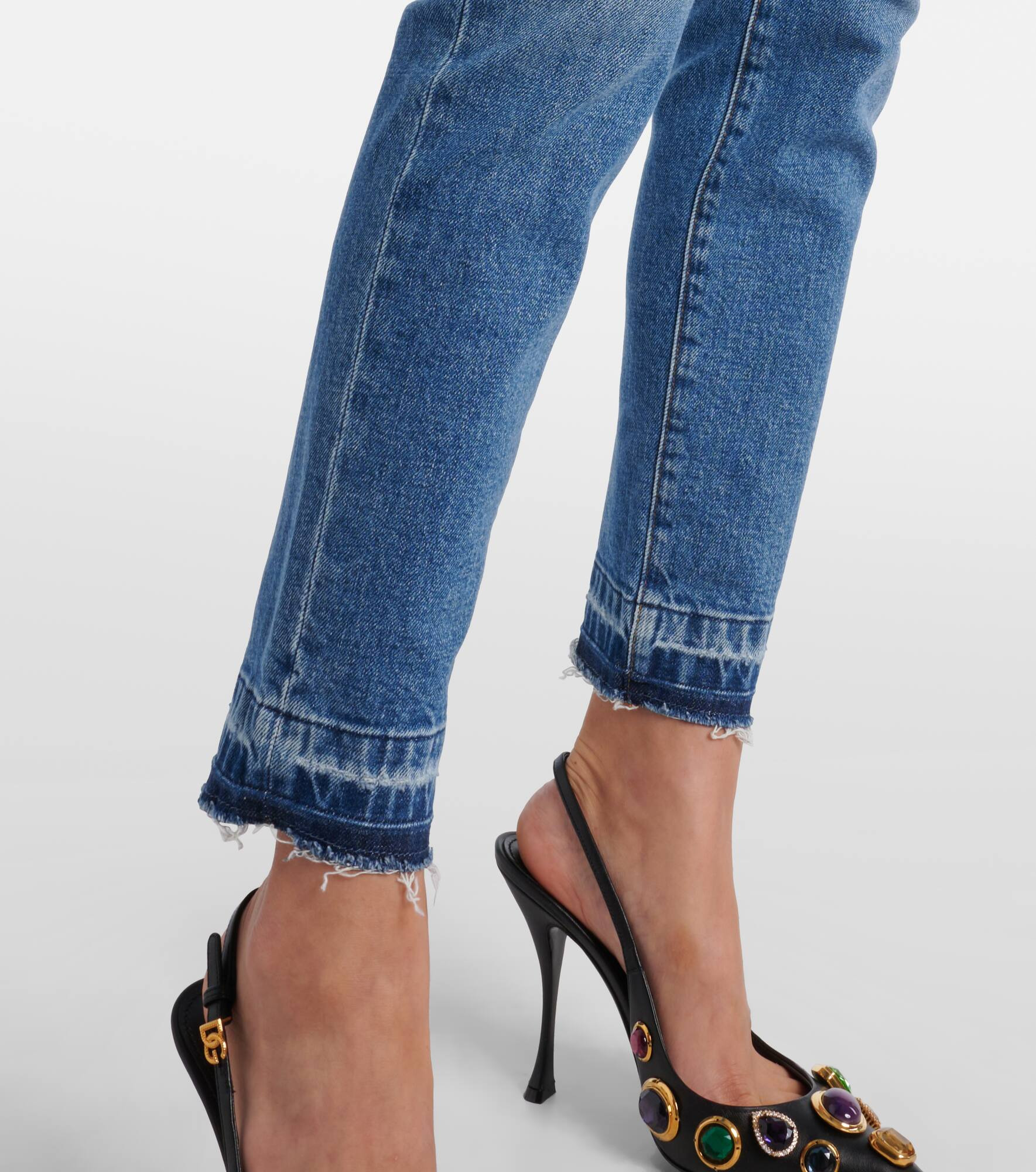Mid-rise skinny jeans - 5