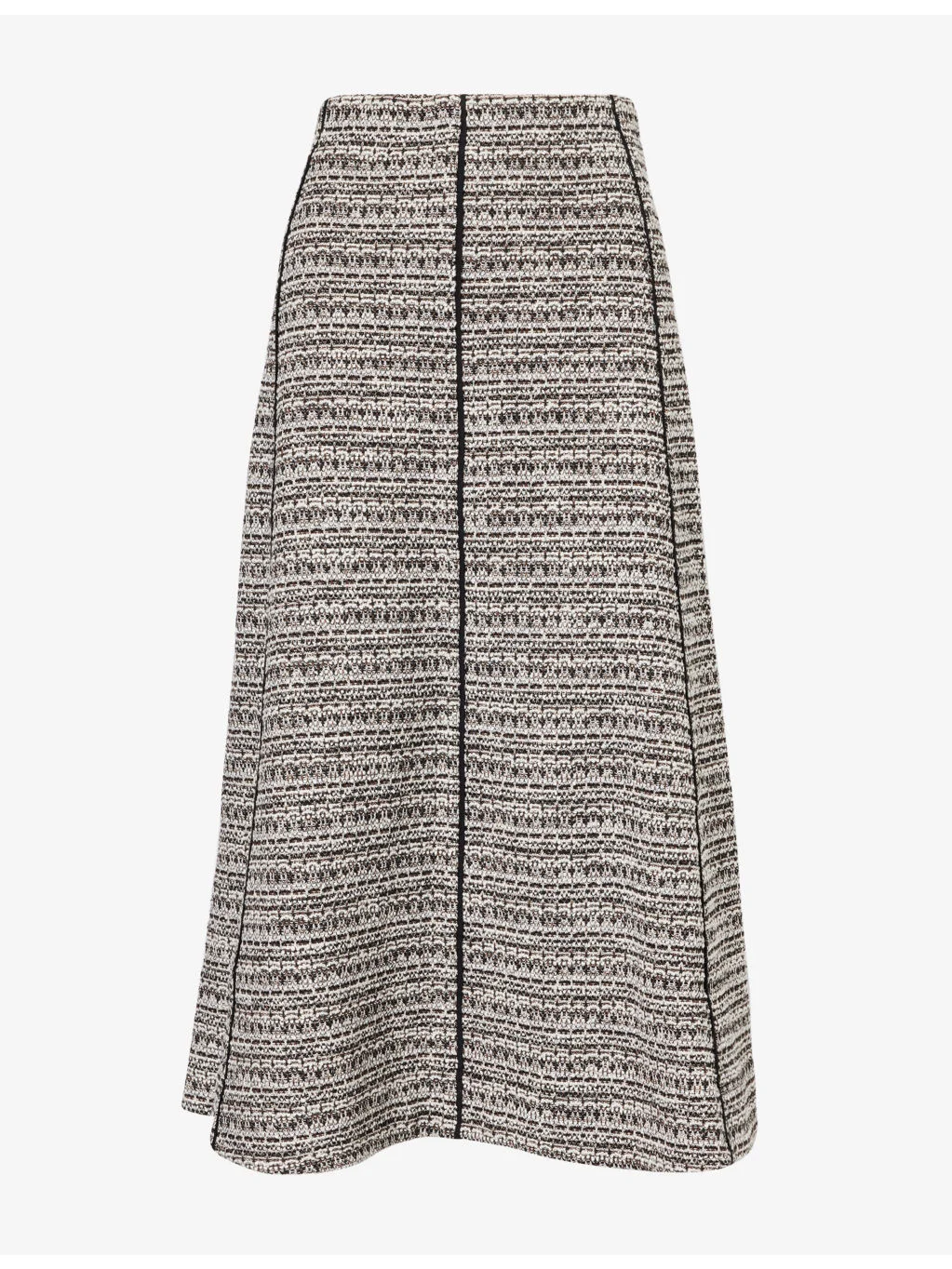 Soft Tweed Cotton-Blend Midi Skirt - 1