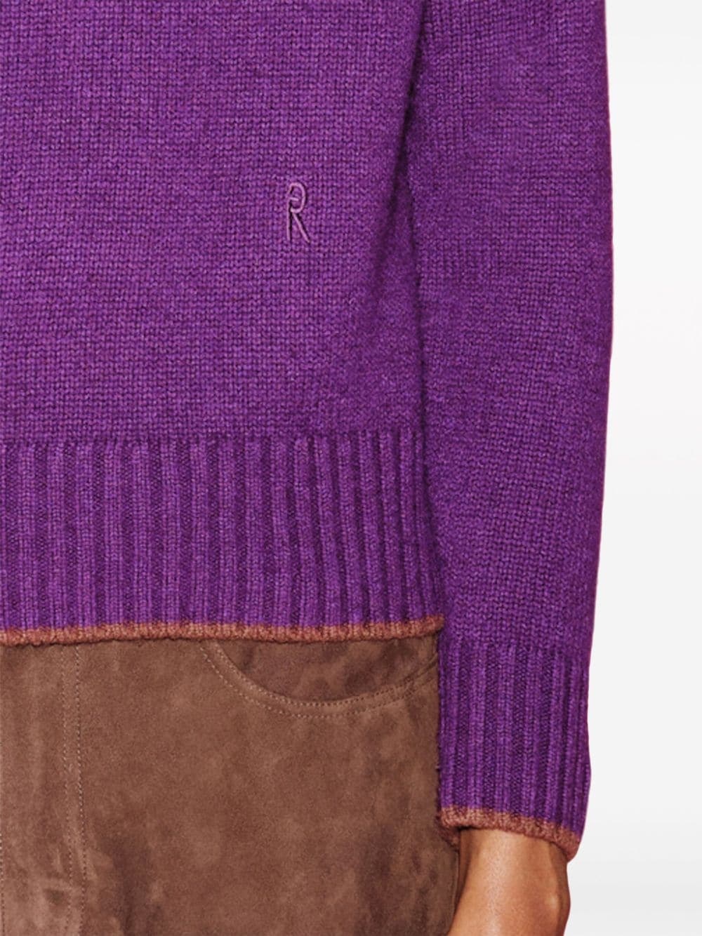 x Violet Getty wool-cashmere jumper - 5