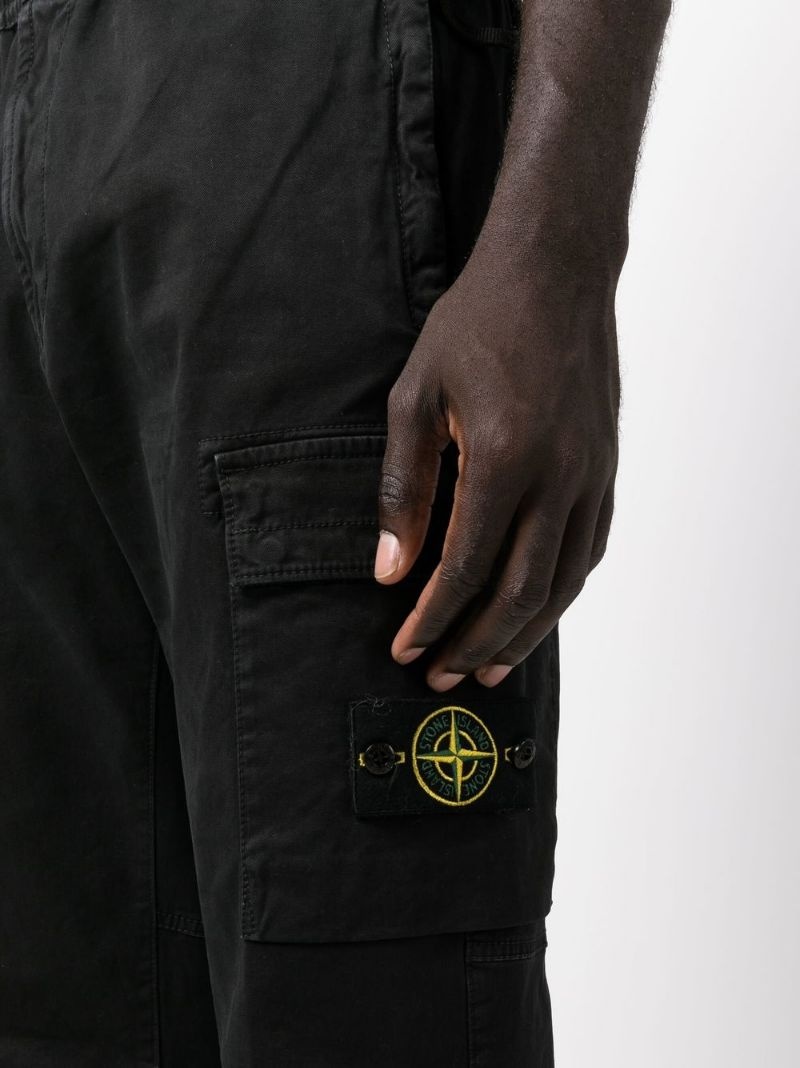 Compass-patch cargo trousers - 5