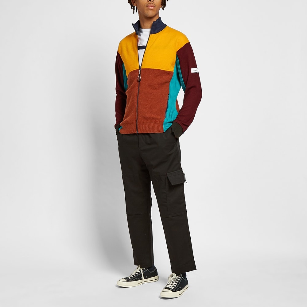 Kenzo Felted Colourblock Zip Knit Track Top - 5