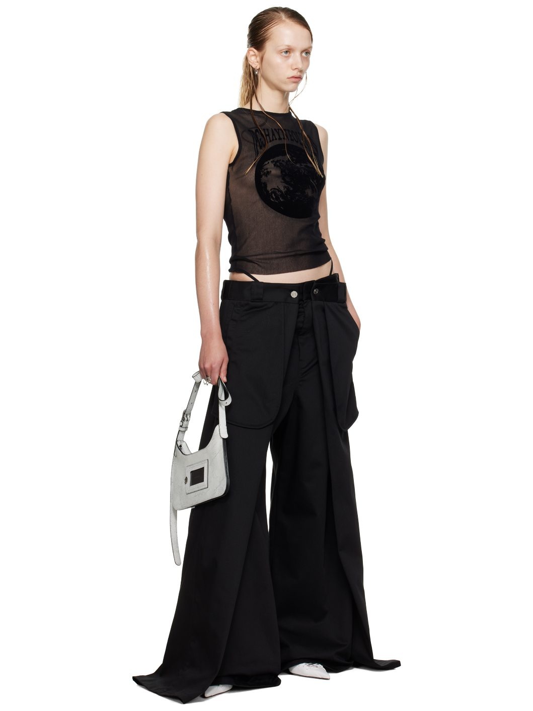 Black Shayne Oliver Edition 'The Wrap' Trousers - 5