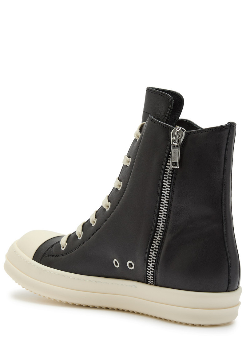 Rick Owens Rick Owens Leather High-top Sneakers outlook
