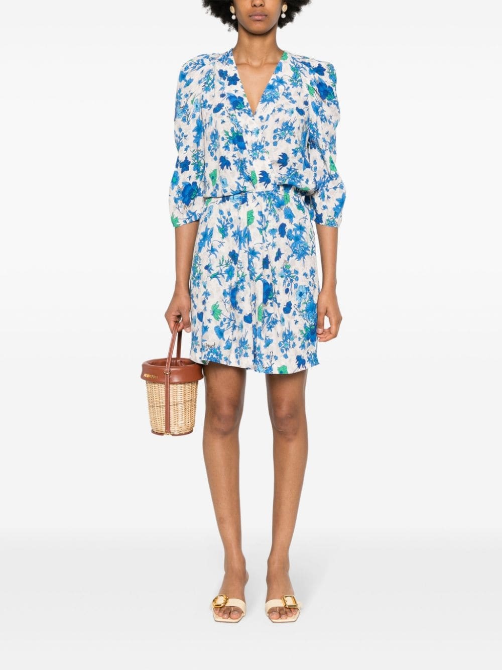 Ruz floral-print midi dress - 2