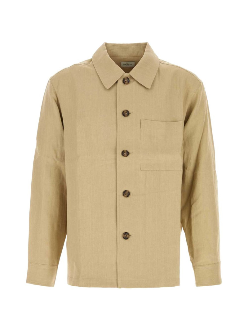 button linen overshirt 1