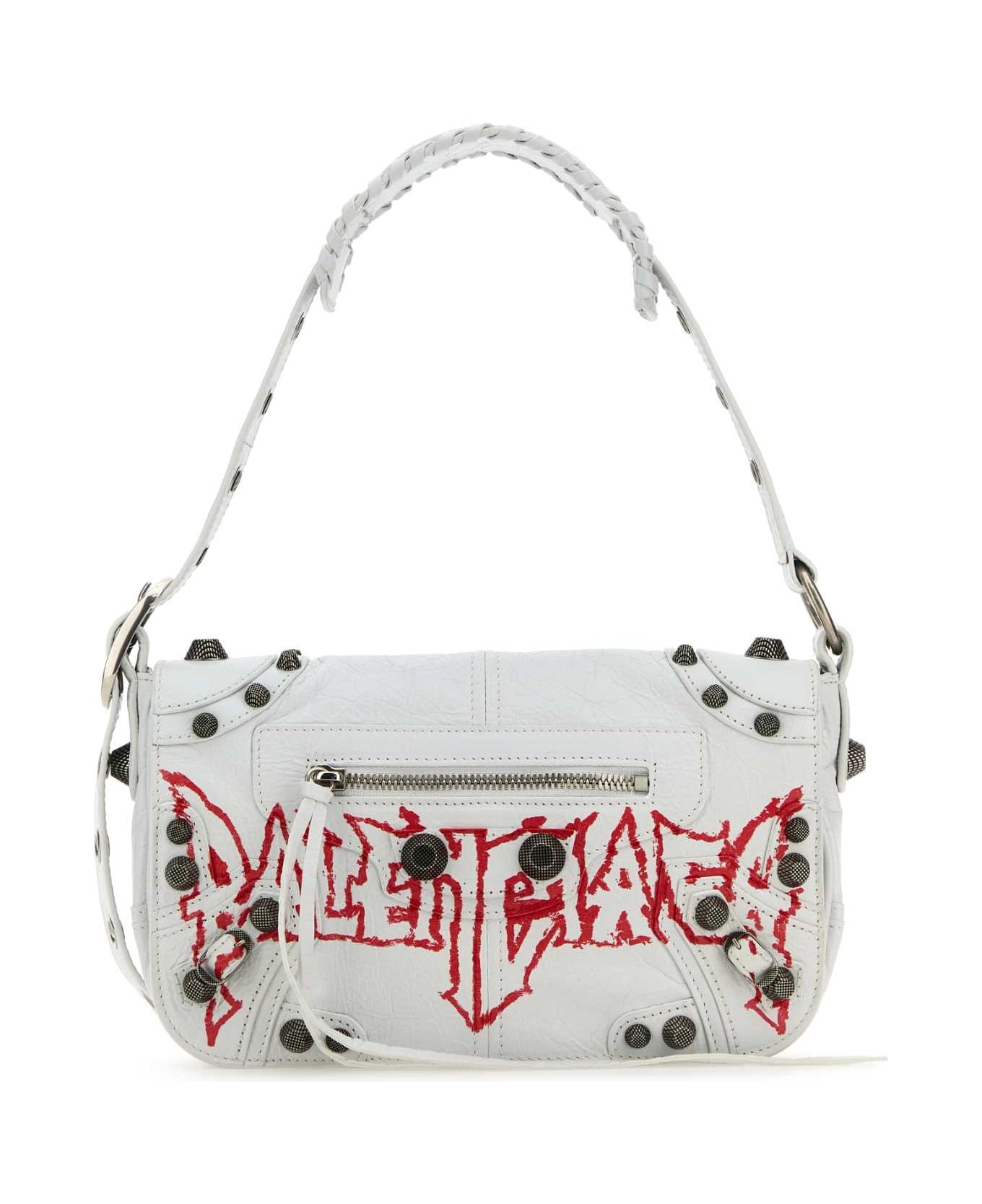 White Leather Le Cagole Xs Diy Metal Crossbody Bag - 1