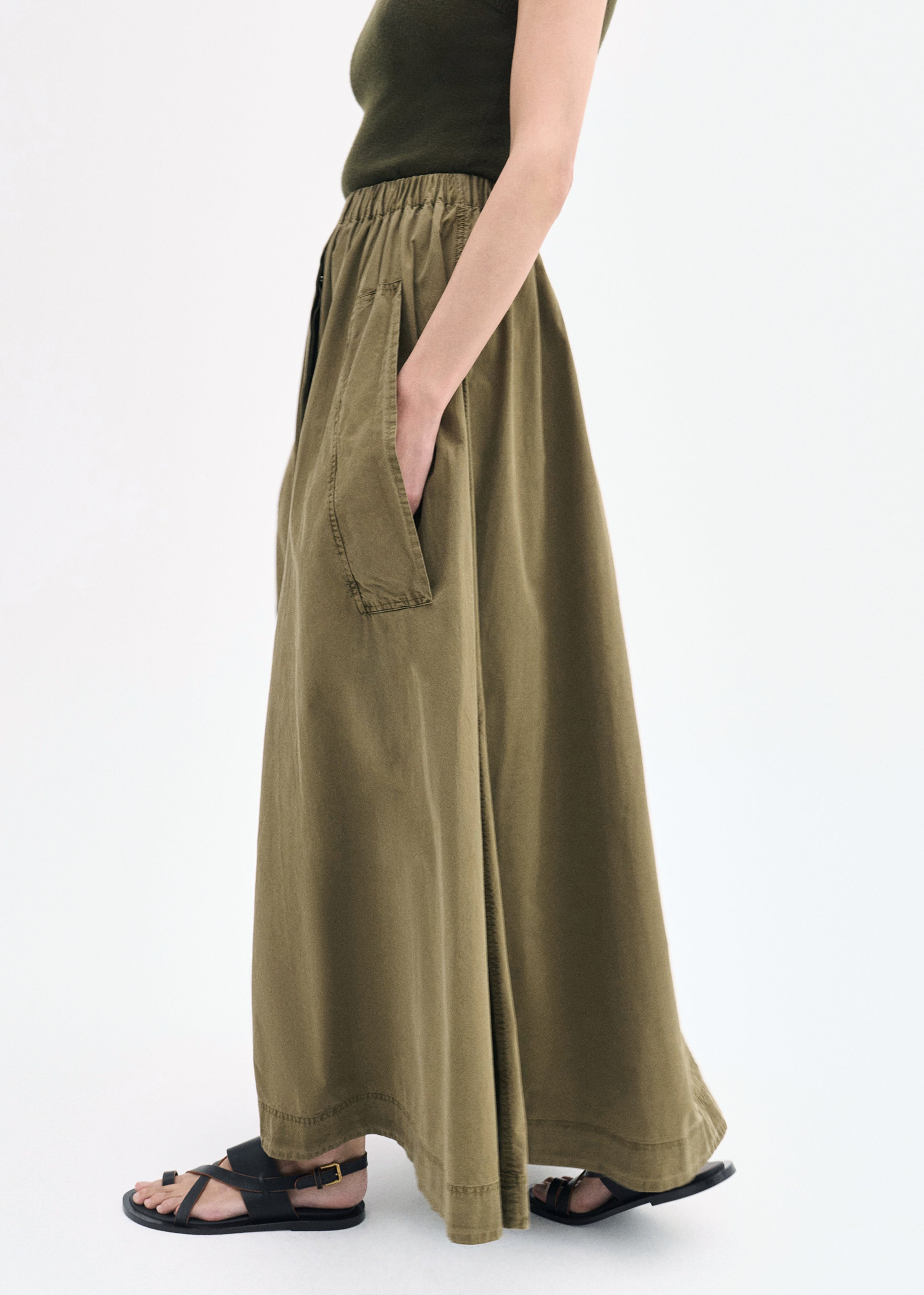 Parachute Skirt in Cotton Twill - 4