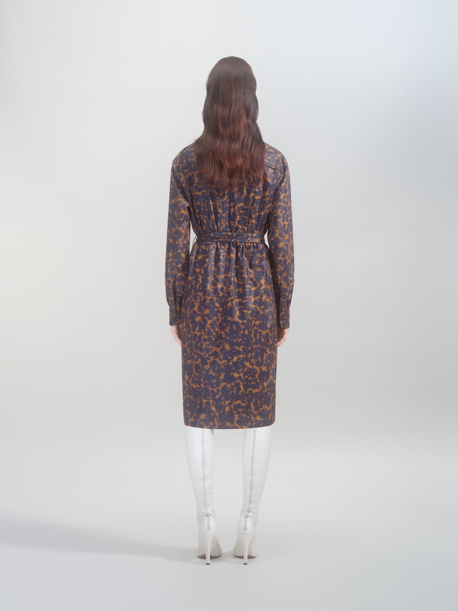 PRINTED SHIRT DRESS - 4