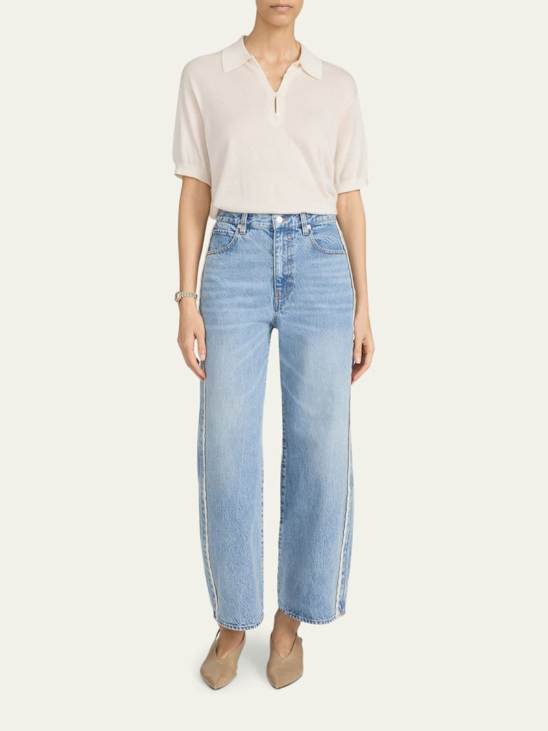 FRAME The Crochet Bow Jeans outlook