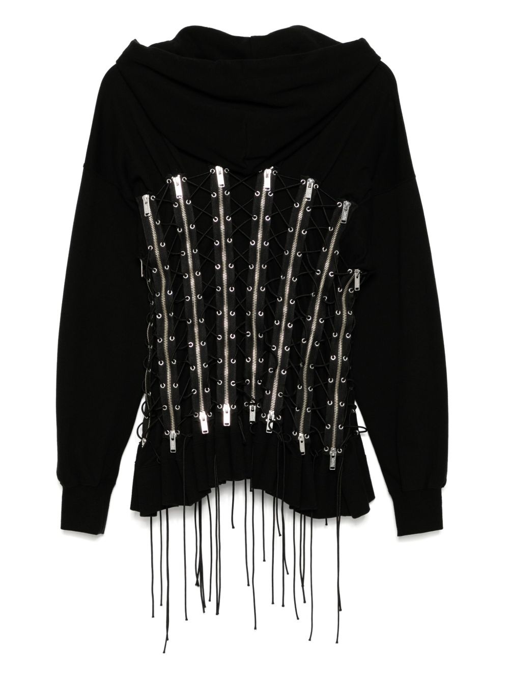 eyelet hoodie - 2