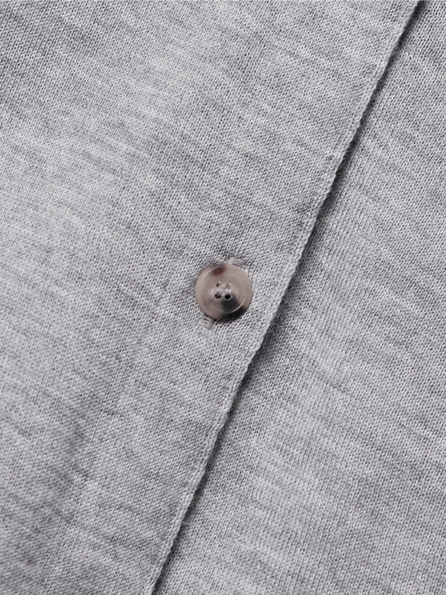 Brieta merino wool cardigan Gray - 4