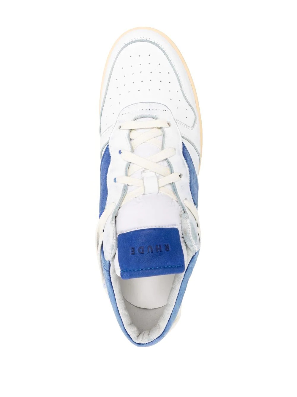 logo-lettering sneakers - 4