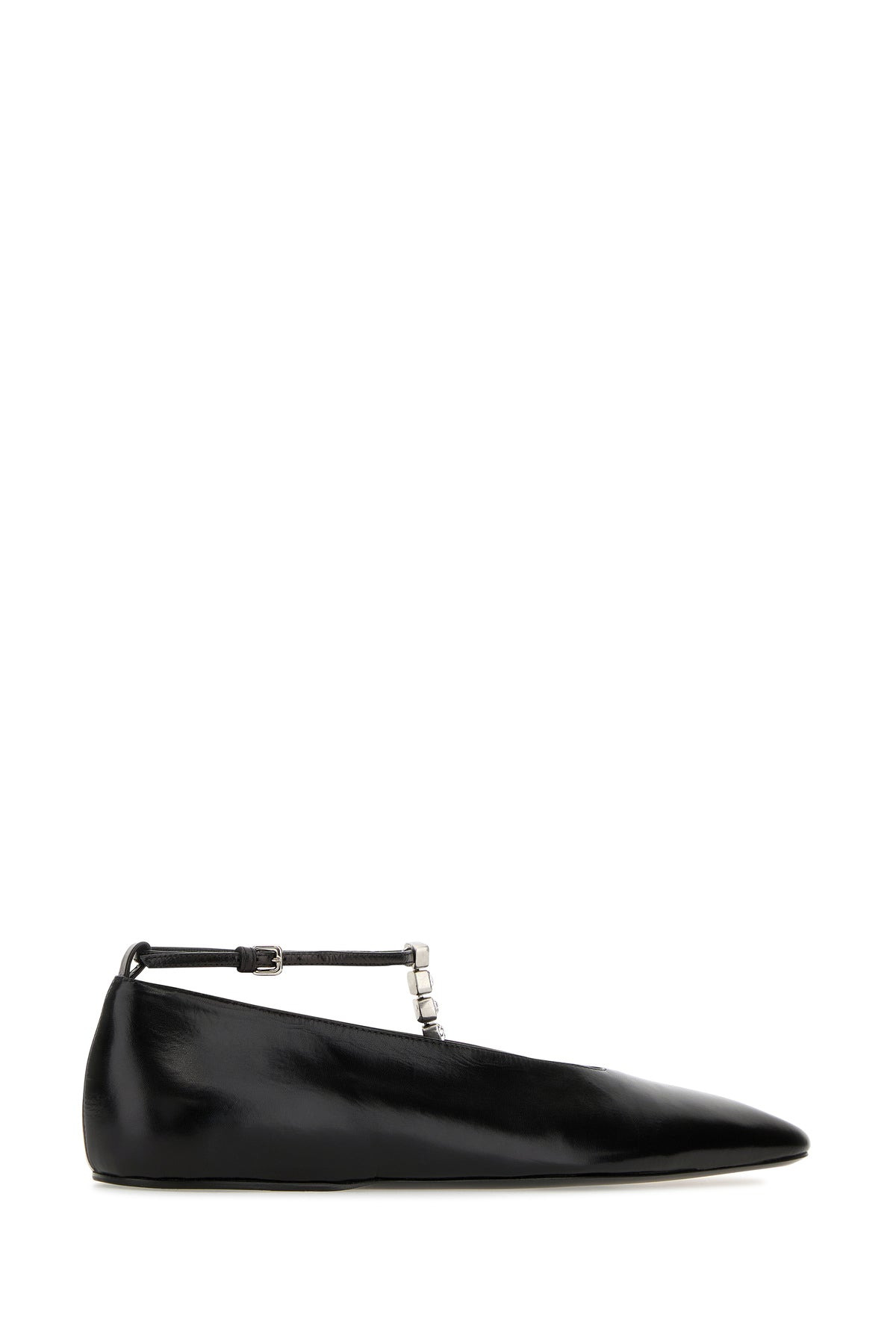 Black leather ballerinas - 3