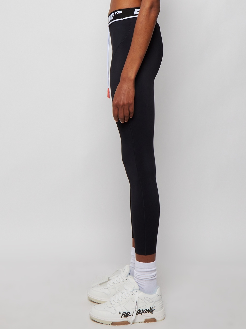 Athletic Logo Band Leggings Black - 4