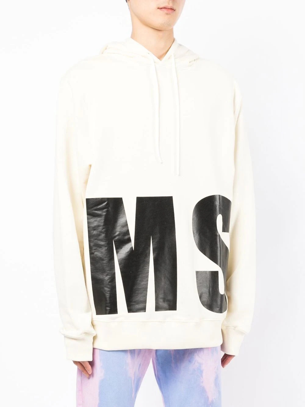 logo print hoodie - 3