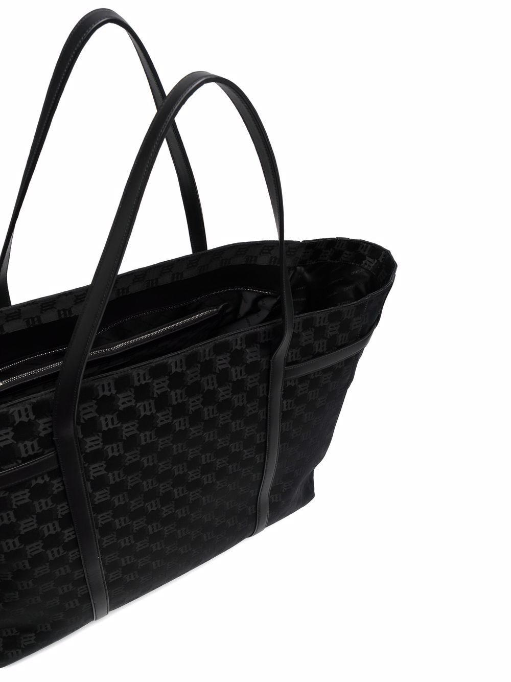 jacquard-monogram tote bag - 5