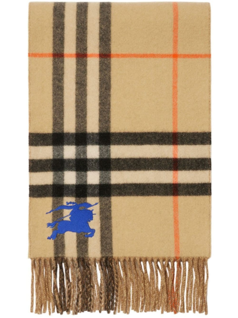 Burberry reversible check cashmere scarf outlook