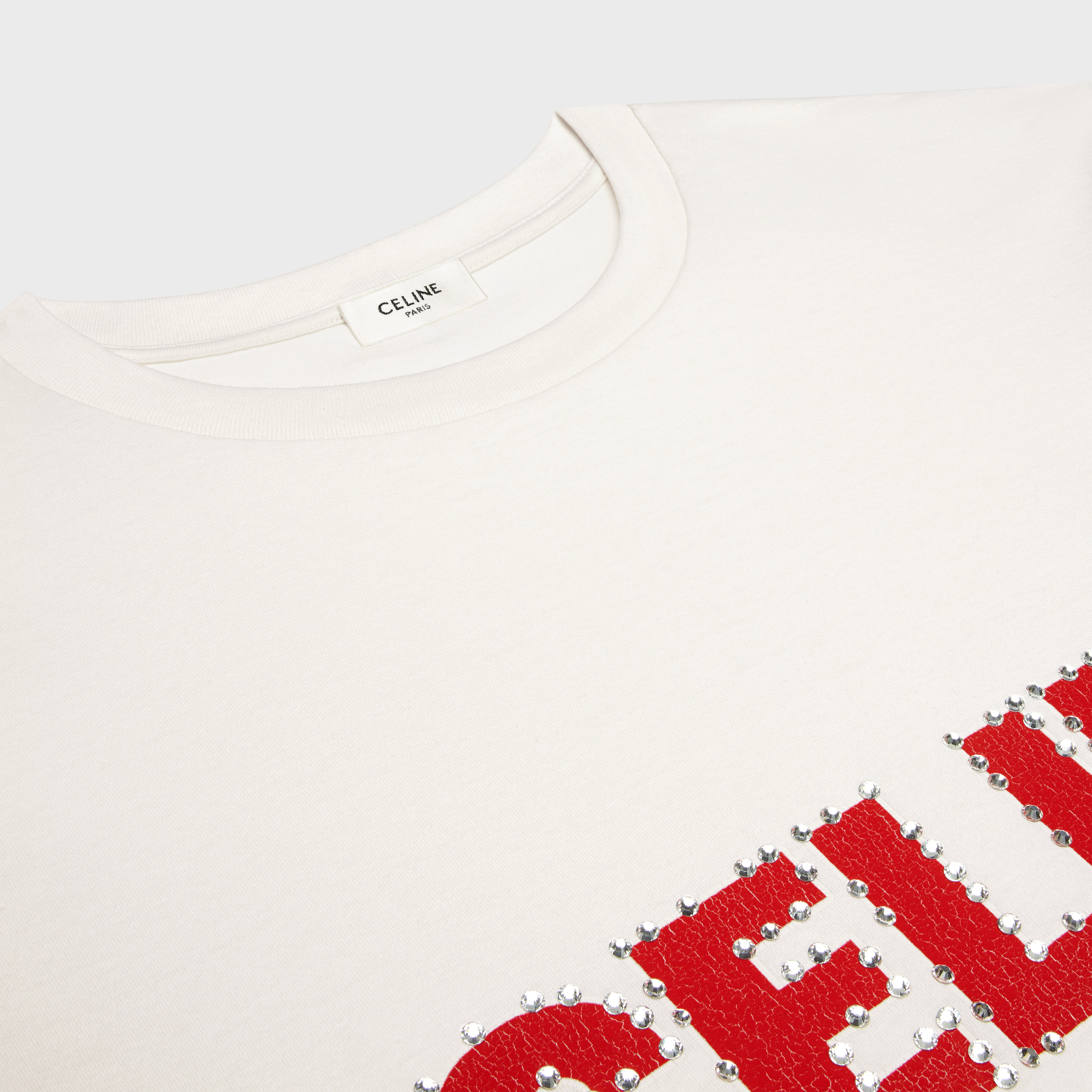 CELINE celine loose T-shirt in cotton jersey | REVERSIBLE