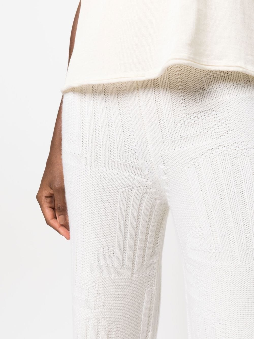 knitted cashmere trousers - 5