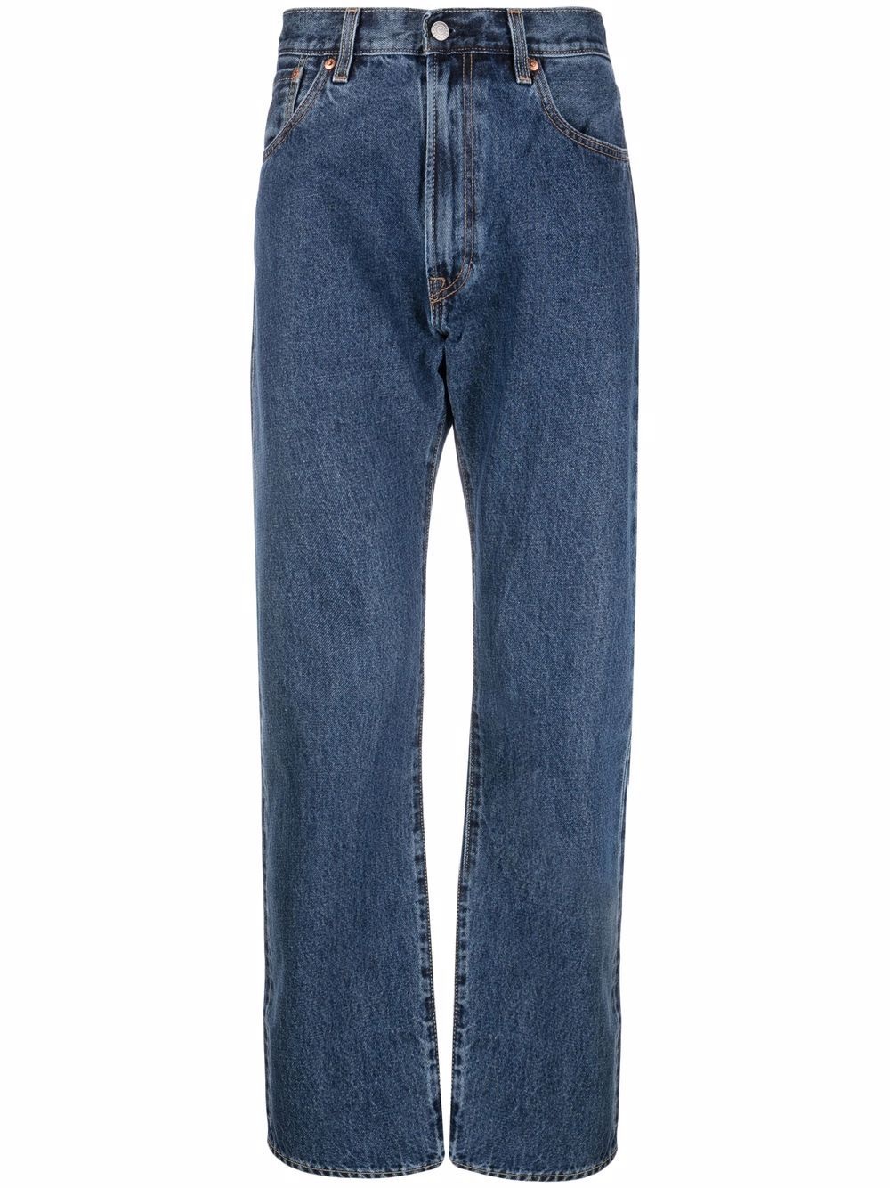 low-rise straight-leg jeans - 1