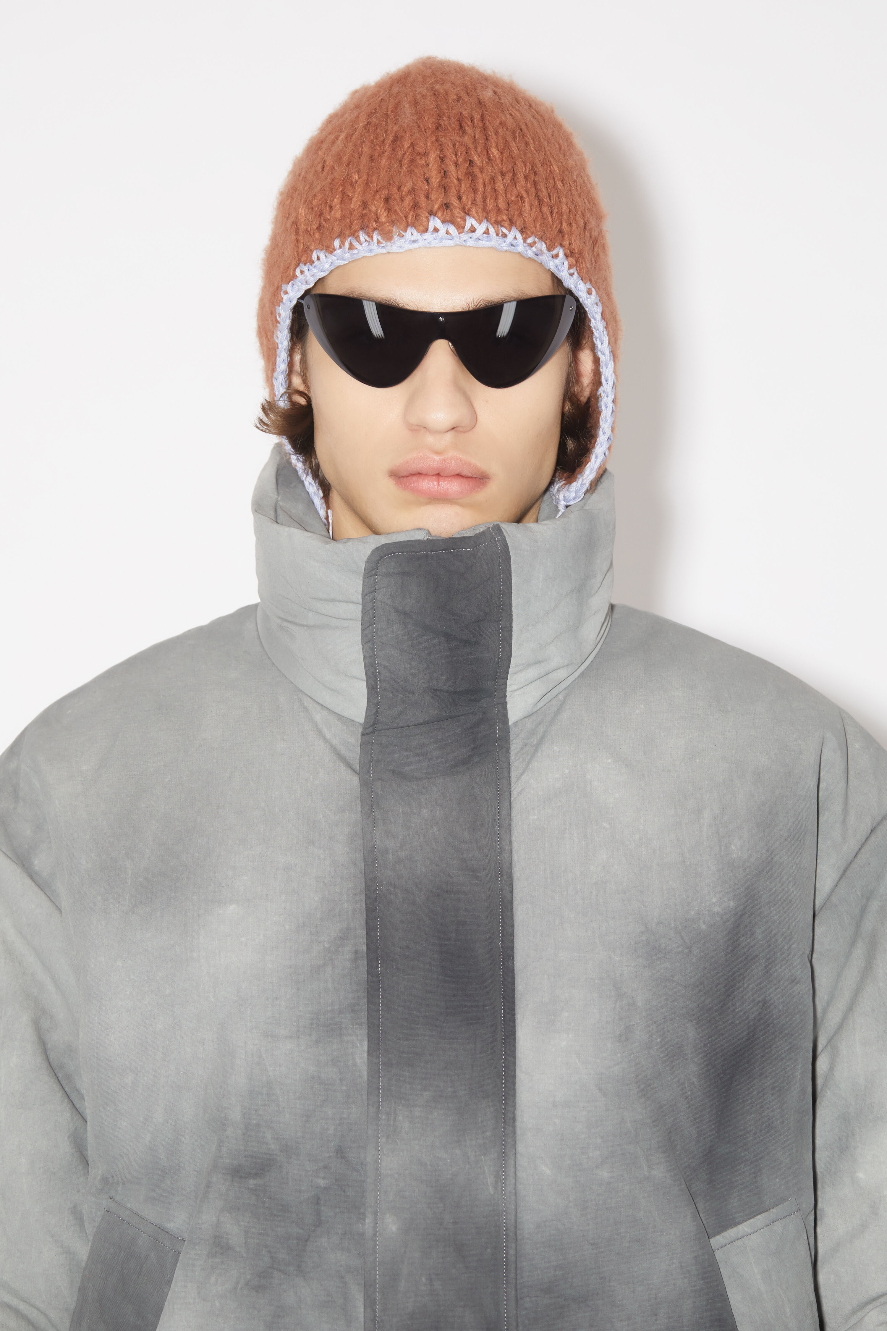 Dyed puffer jacket - Grey - 6