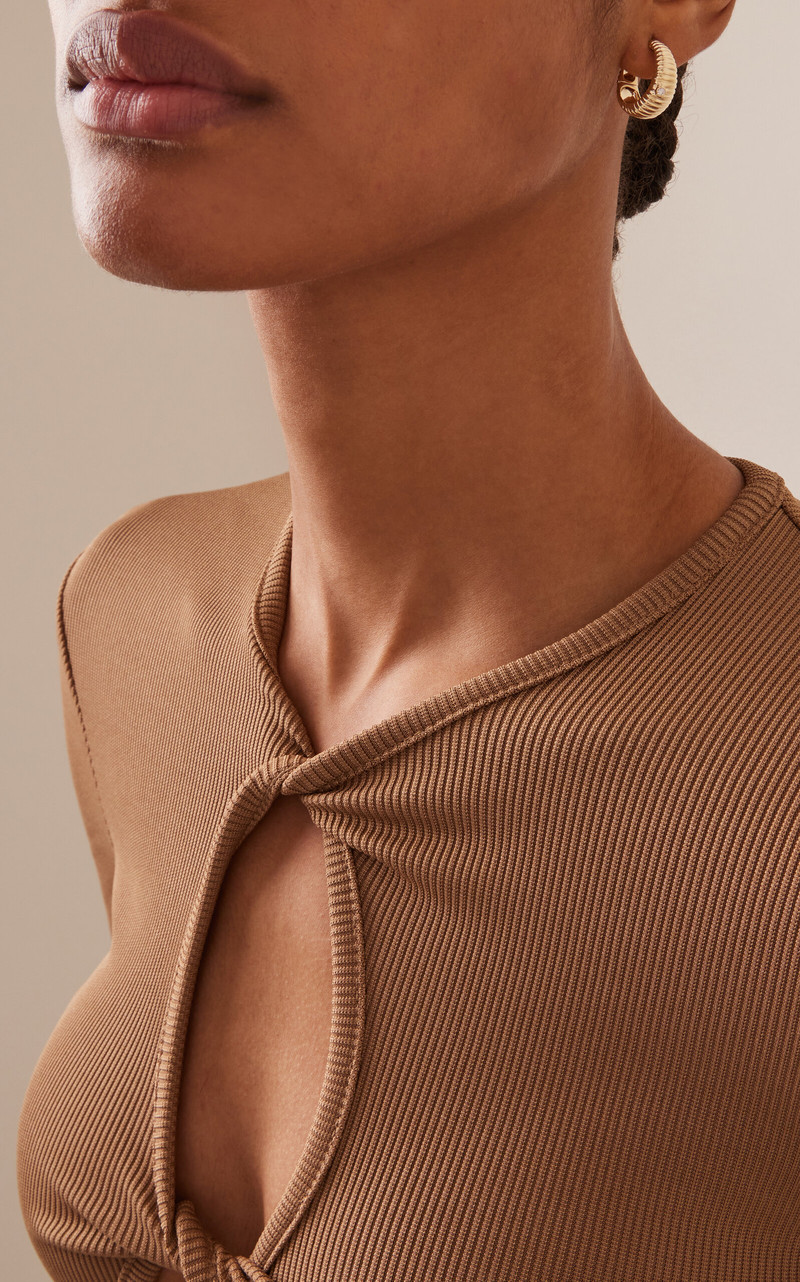 Yvonne Léon 9K Gold Diamond Hoop Earrings gold outlook