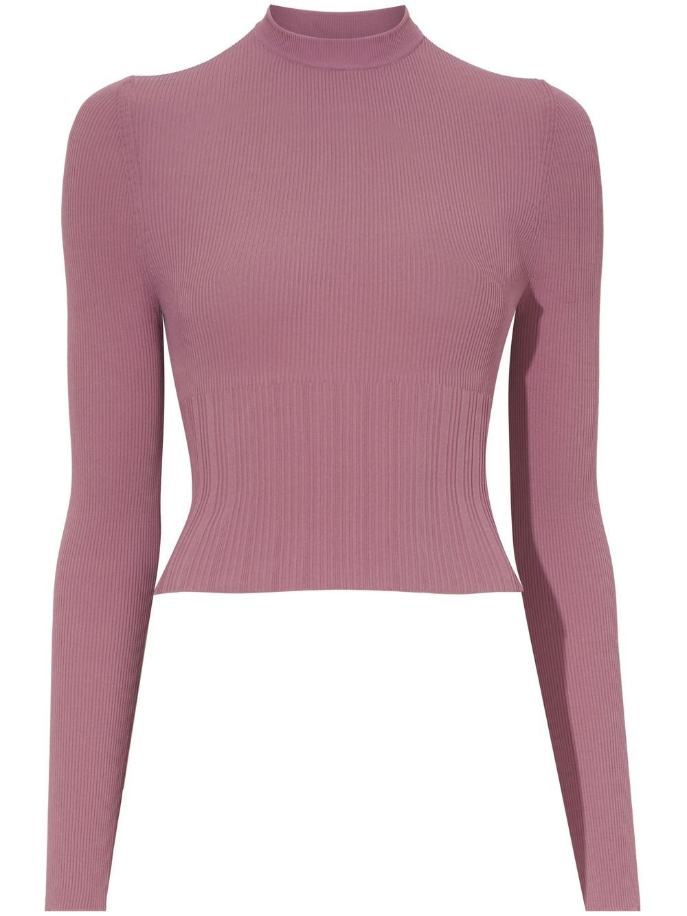 cut-out detail knitted top - 1