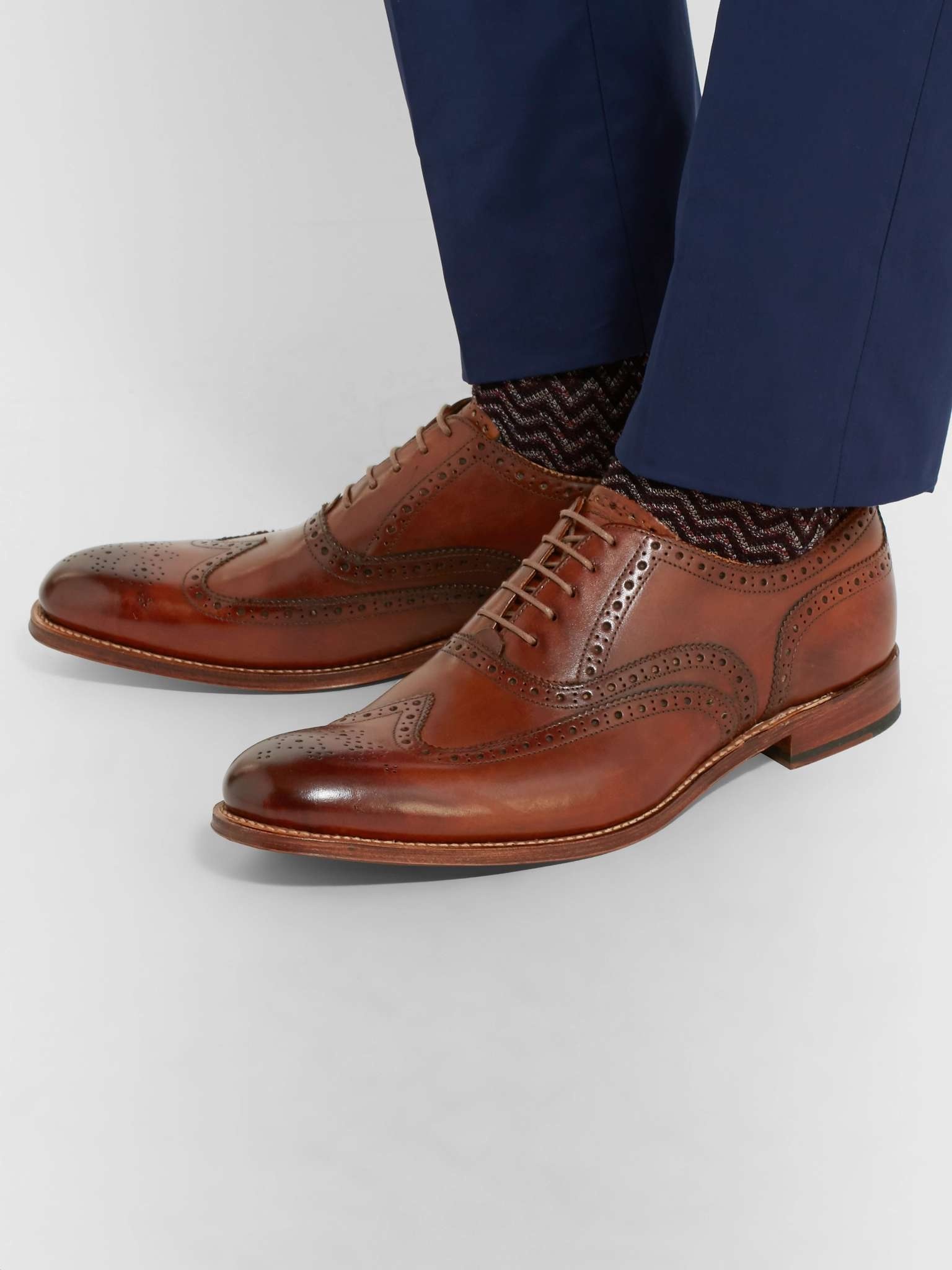 Archie Leather Wingtip Brogues - 2