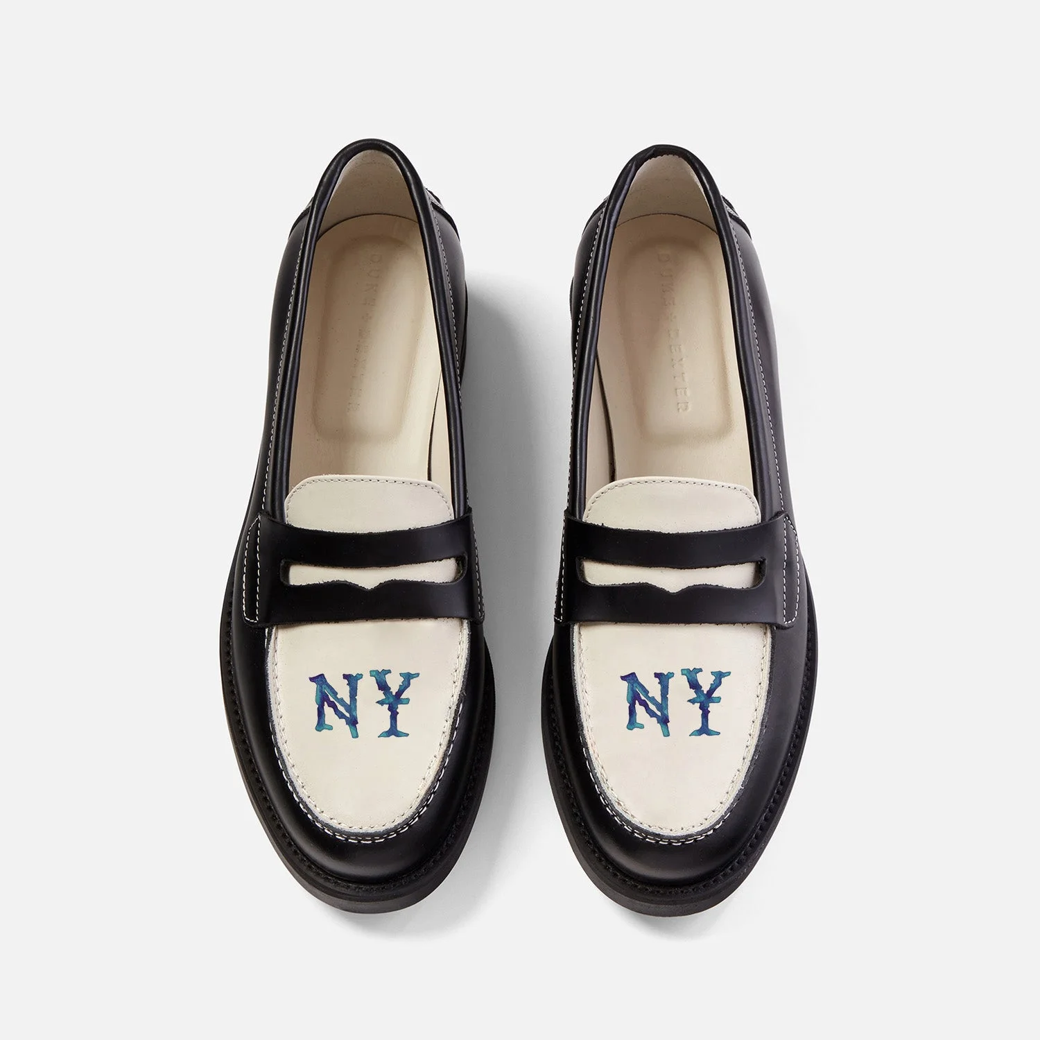 Wilde NY Black + White Penny Loafer - Women's - 1