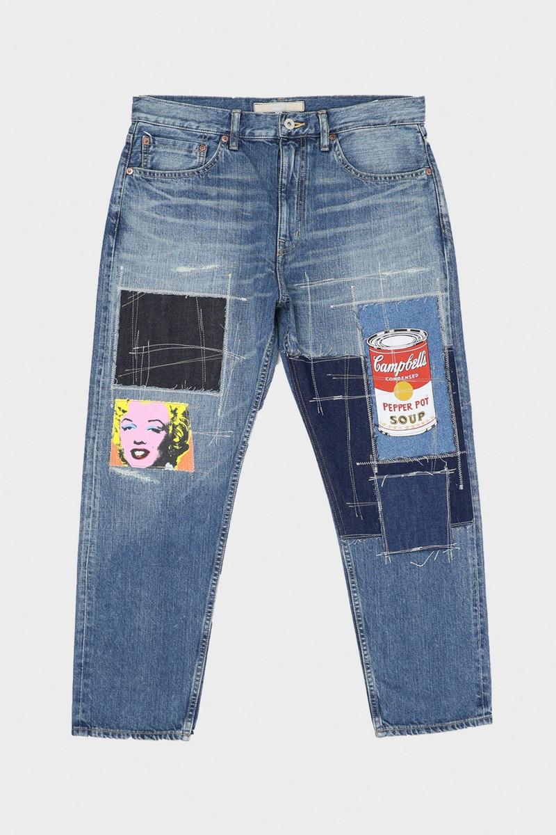 ANDY WARHOL PATCHWORK DENIM - INDIGO 1