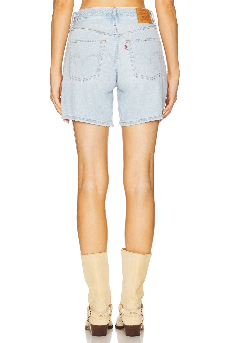 501 Mid Thigh Low Waist Short - 4