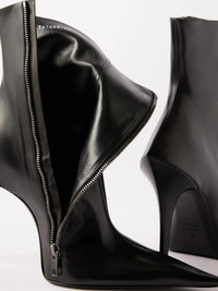 BALENCIAGA Witch 110 leather point-toe boots