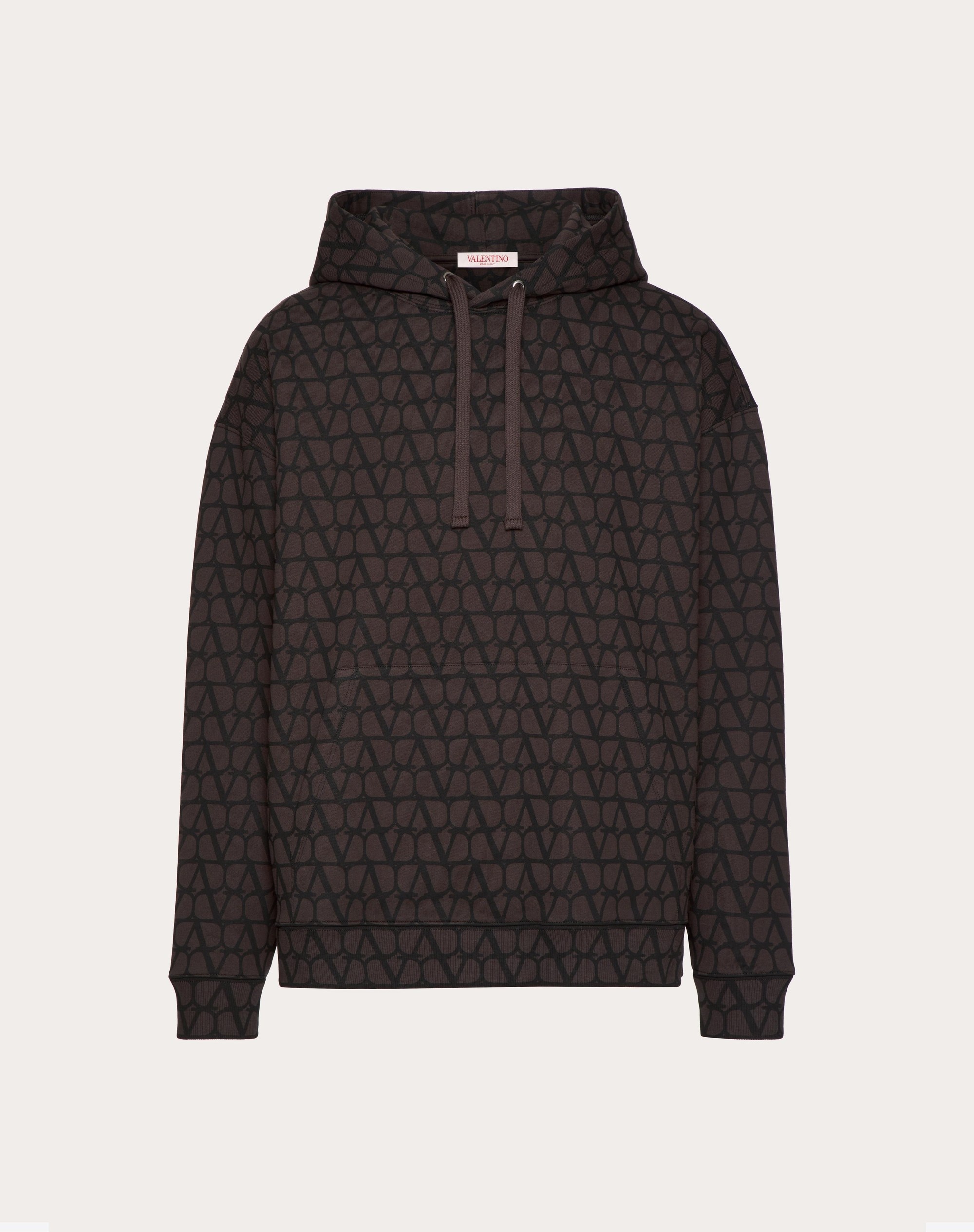 COTTON HOODED SWEATSHIRT WITH TOILE ICONOGRAPHE PRINT - 1
