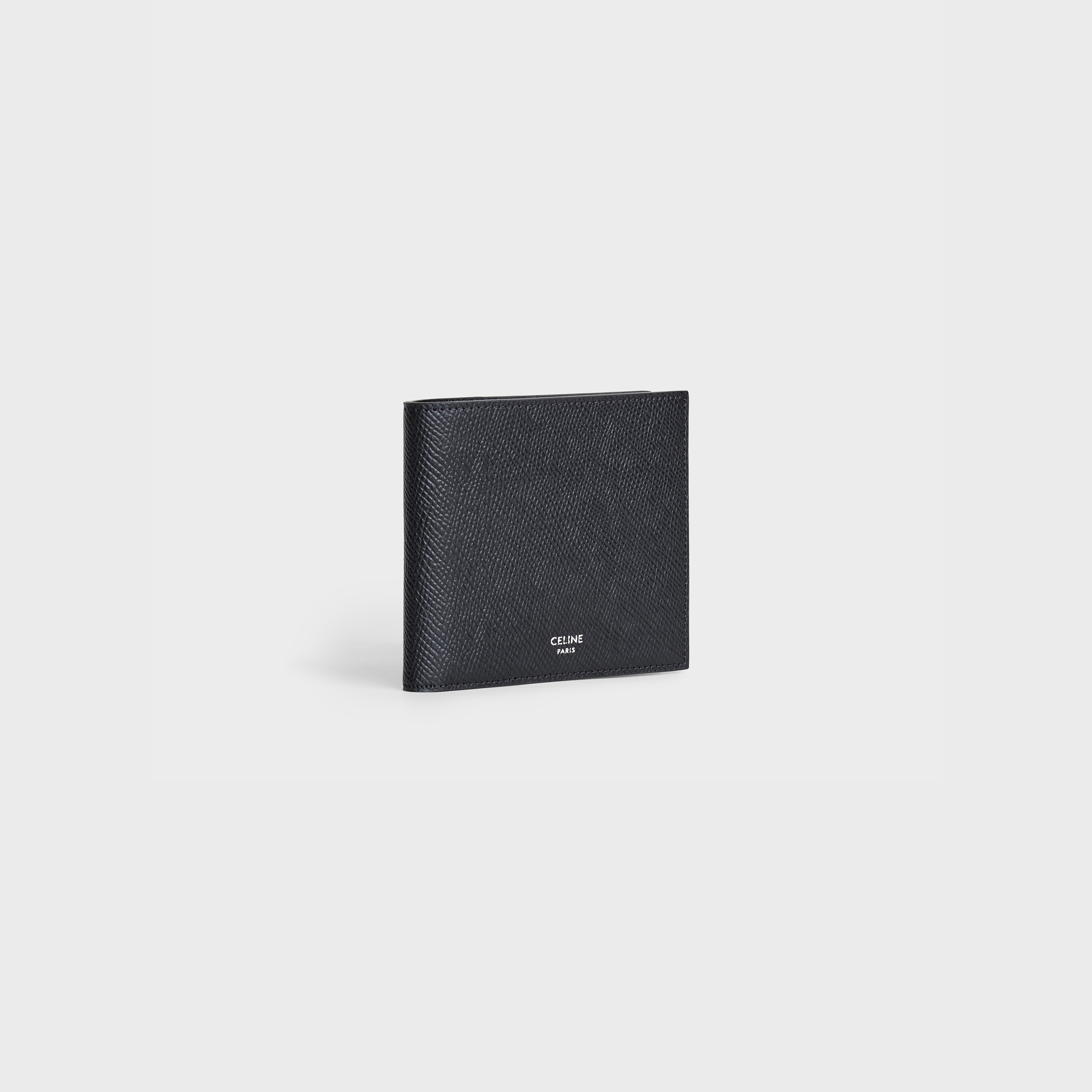 Bi-fold Wallet with Coin Compartment in grained calfskin - 2