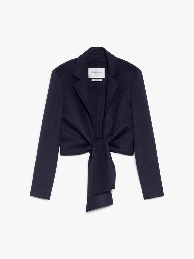 CORONE Camel hair jacket with sash - 1