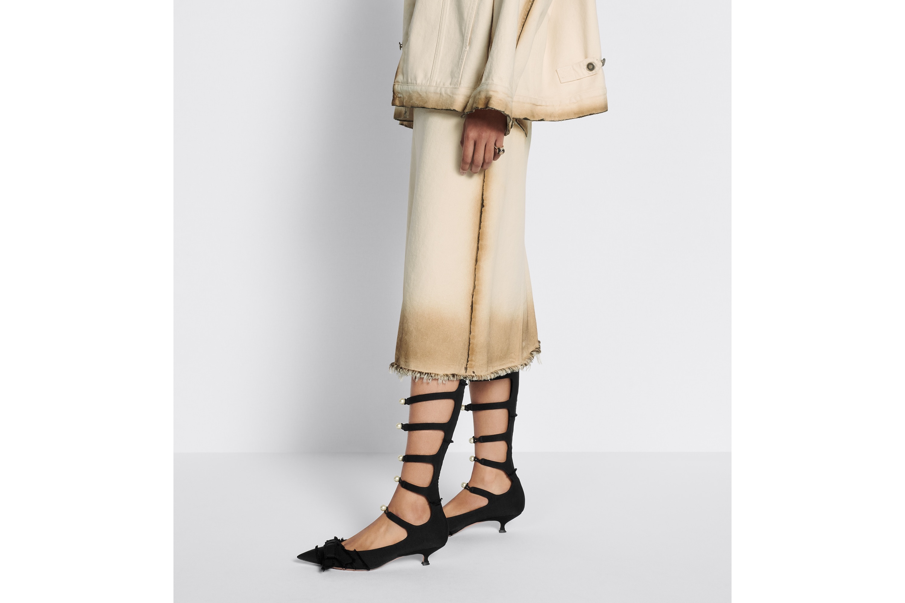 Flared Mid-Length Skirt - 6