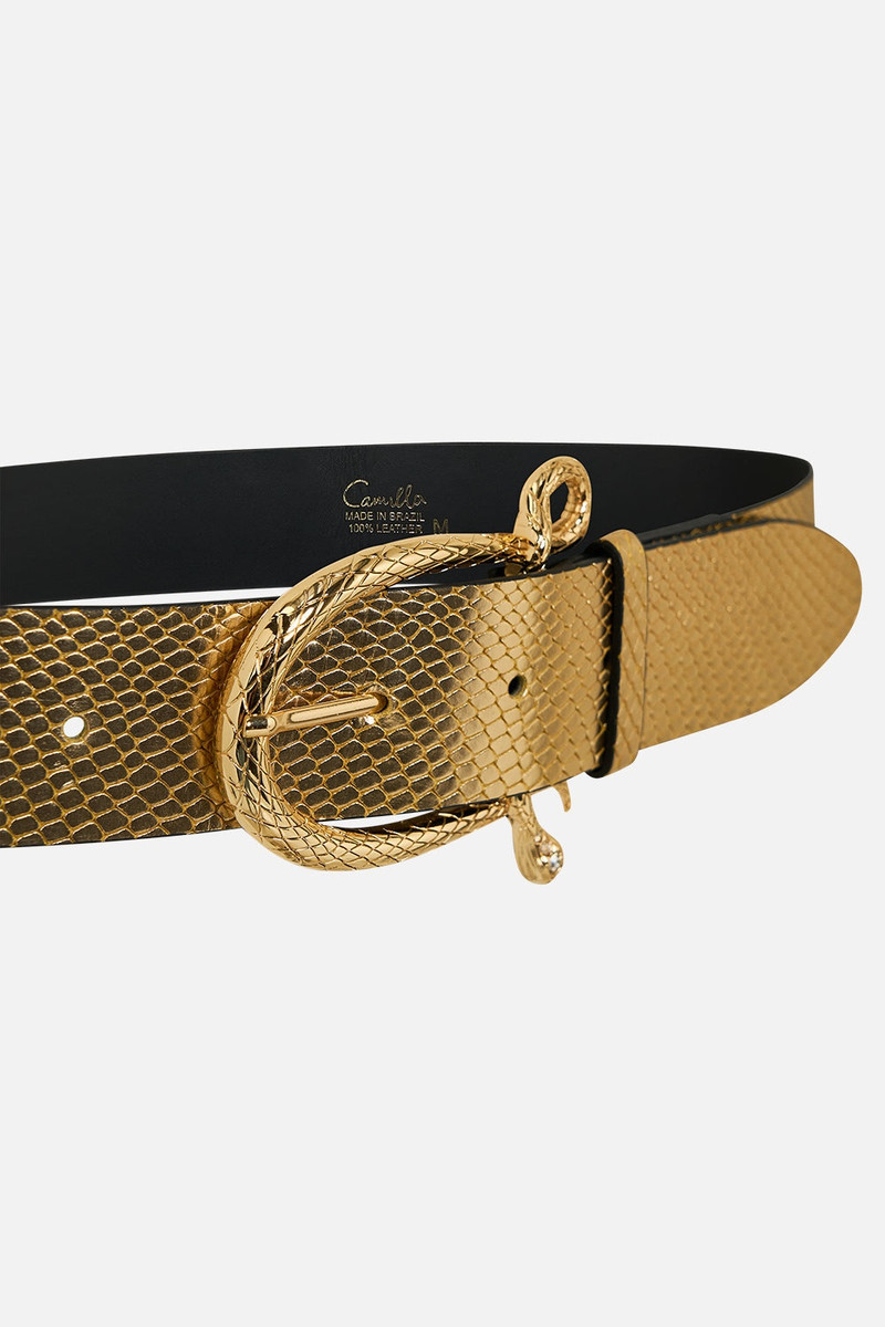 CAMILLA SNAKE BUCKLE BELT outlook