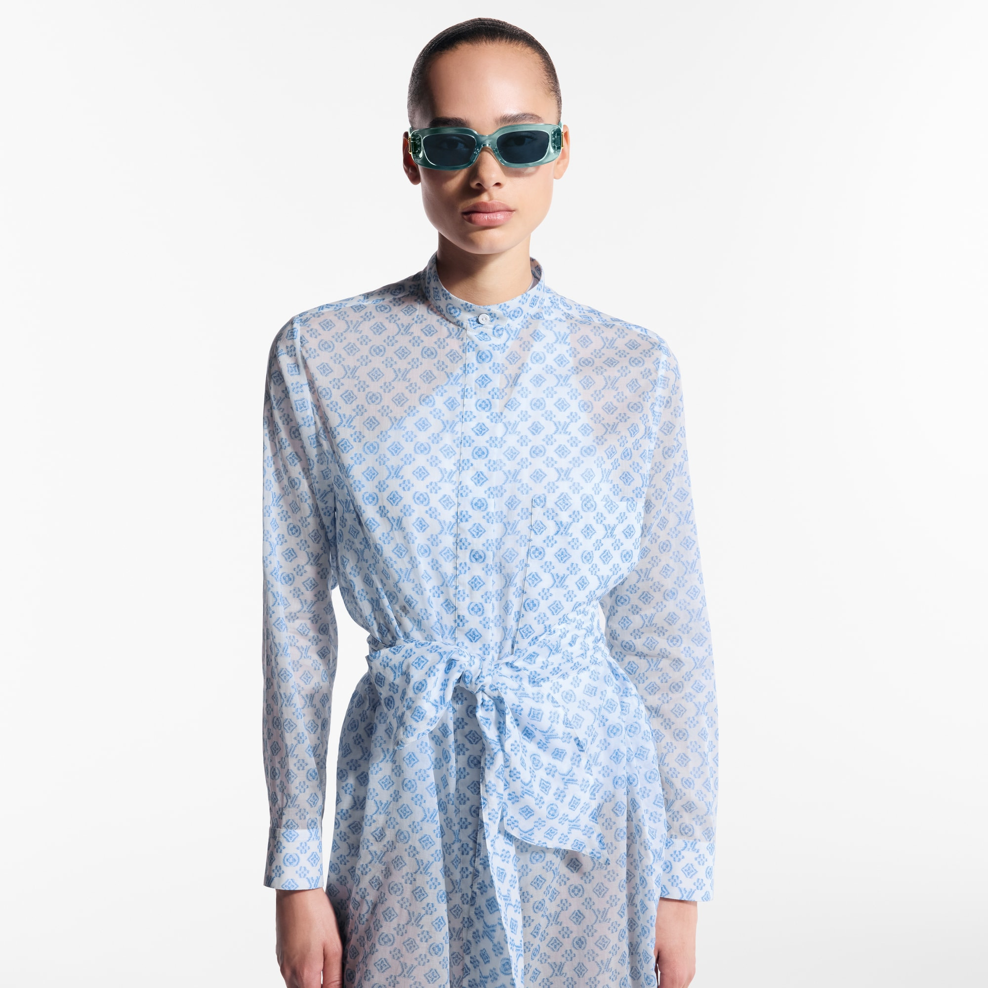 3D Monogram Shirt Dress - 2