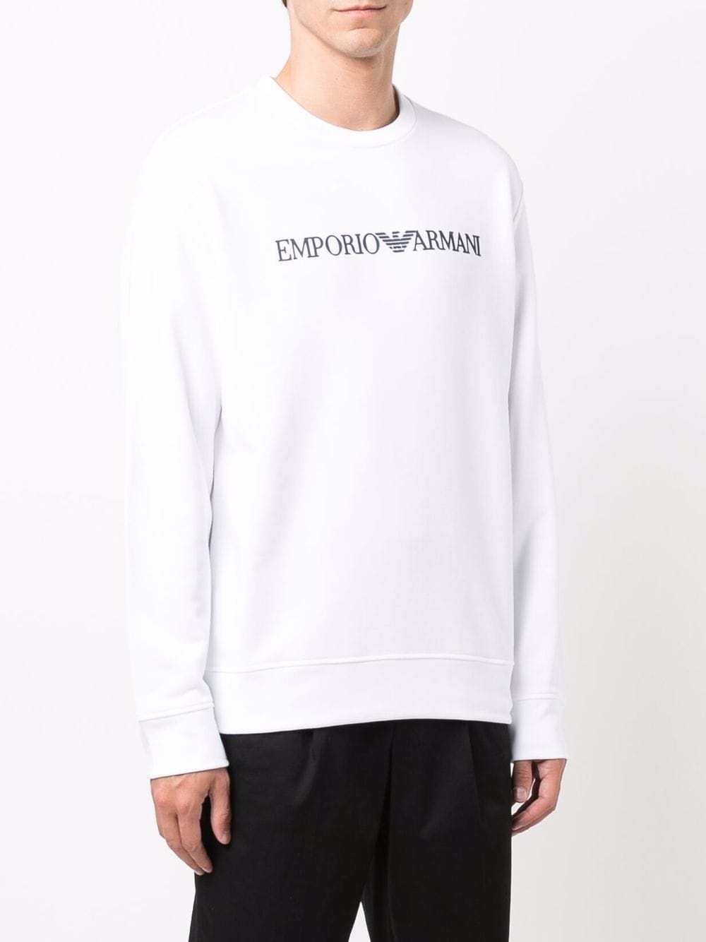 logo-print crew-neck sweatshirt - 3