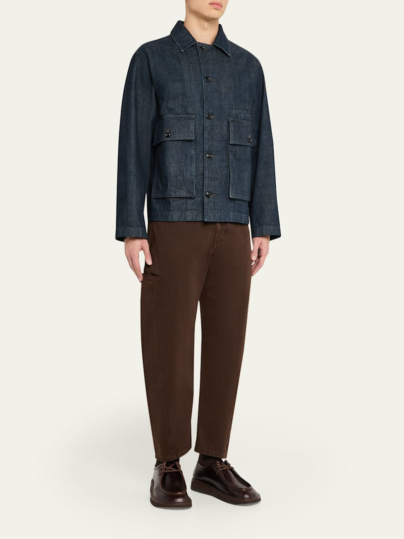 Lemaire Men's Boxy Fit Denim Jacket outlook