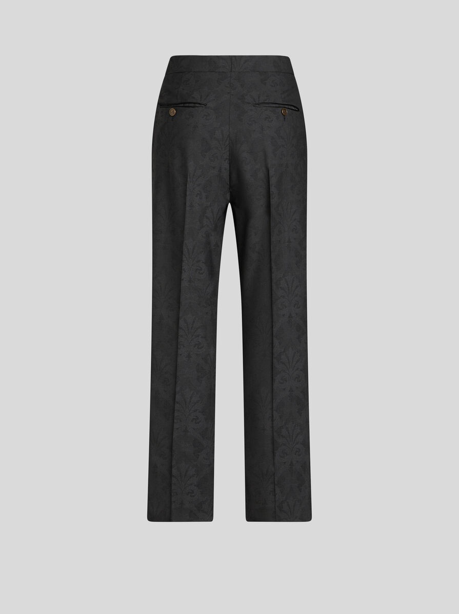 JACQUARD TROUSERS WITH PEGASO BUTTONS - 6