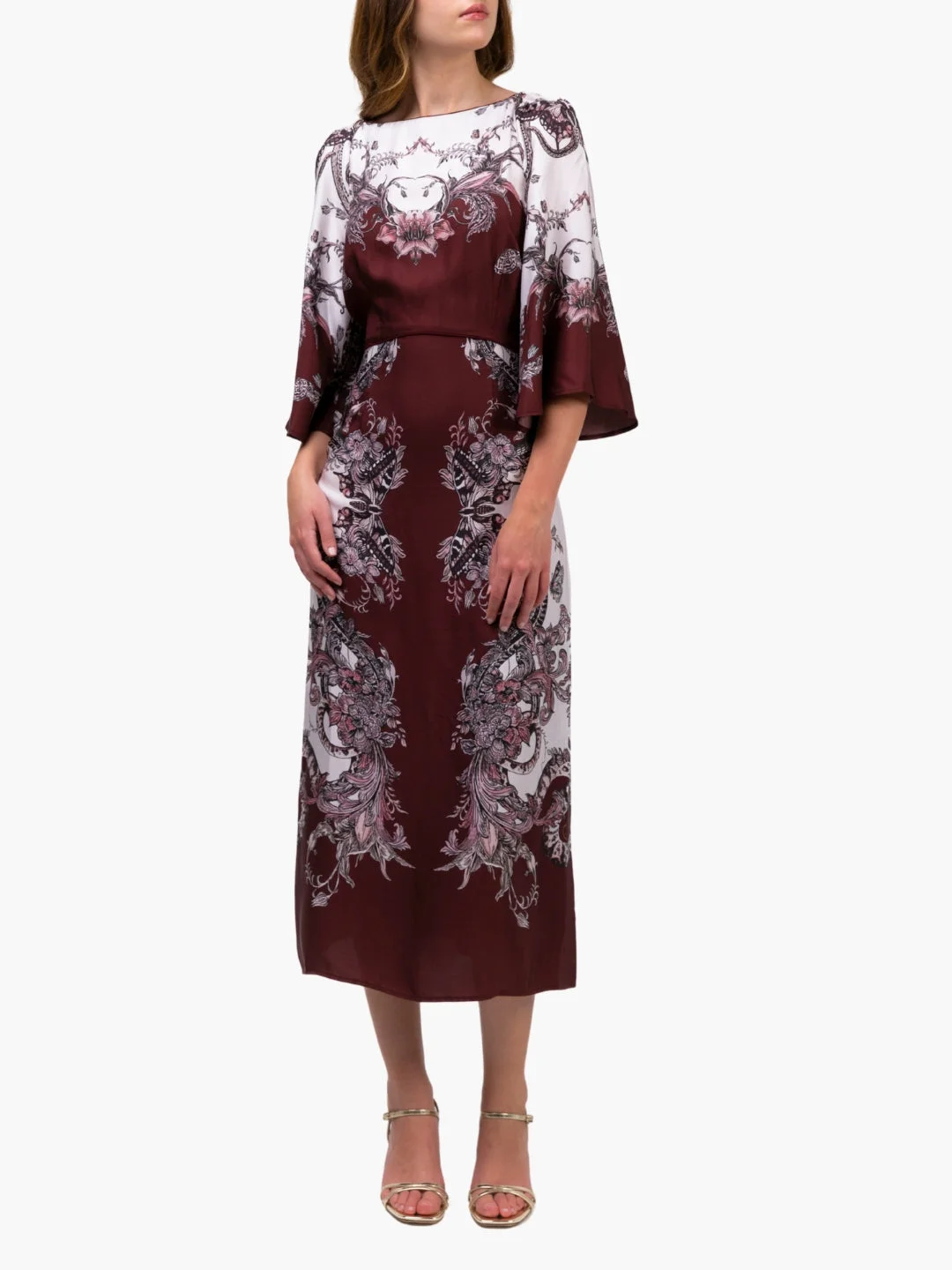 GARDEN OF EVE BILLOWY TWILL EMPIRE MIDI DRESS - 1