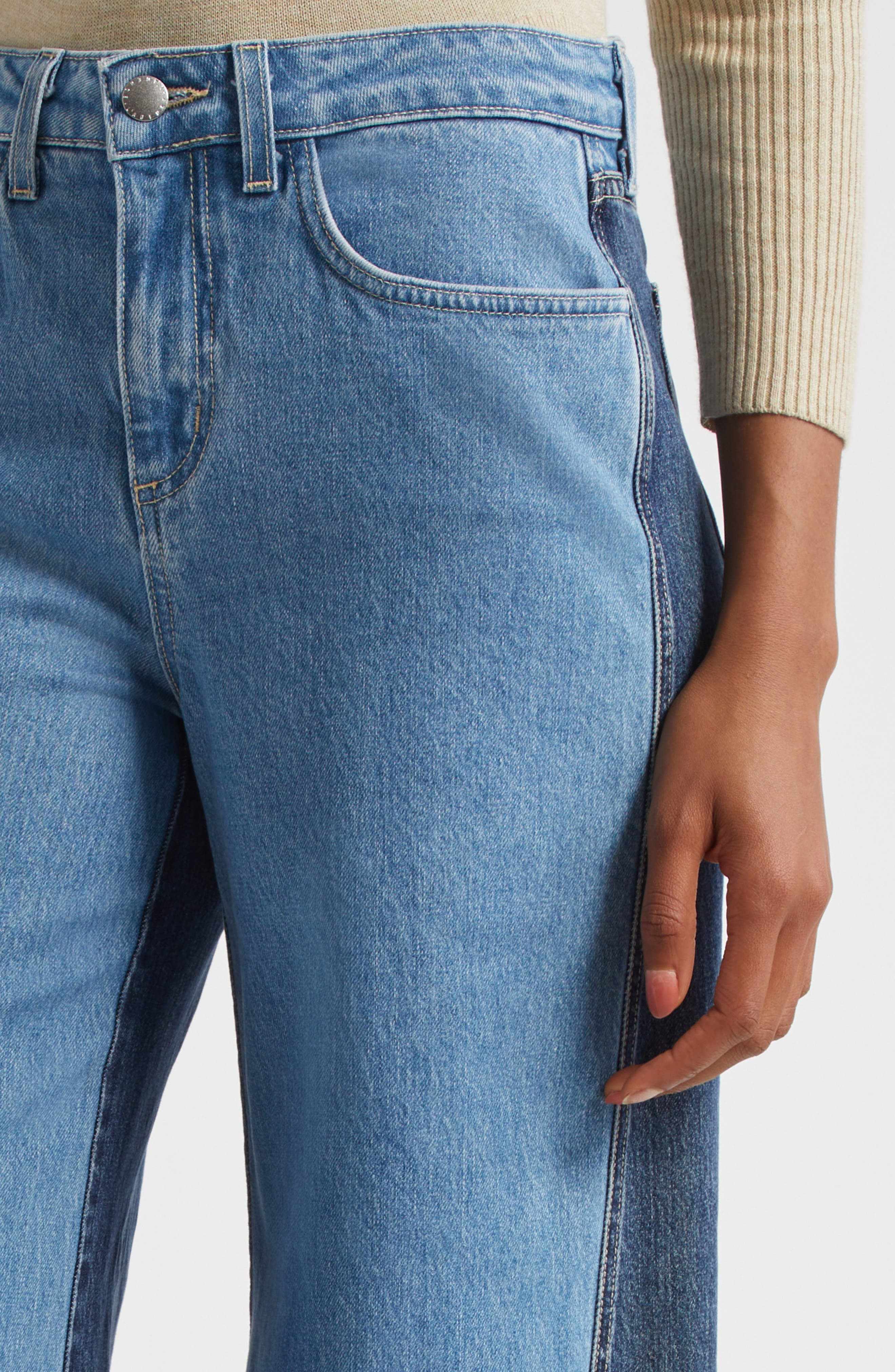 L'AGENCE Beau High Waist Wide Leg Jeans in Paso at Nordstrom - 5