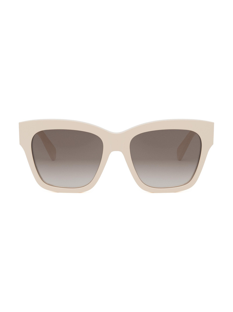 Women's Triomphe 55MM Geometric Sunglasses - Cream Brown Gradient 1