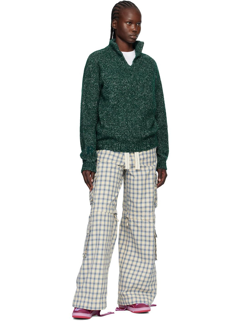 ERL Green Slit Neck Alpaca Polo outlook